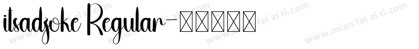 itsadzoke Regular字体转换